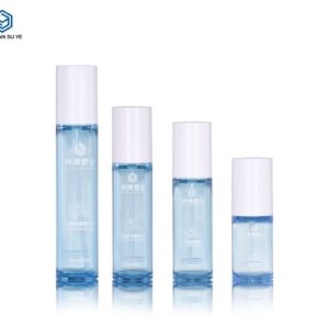 KY-PETGTB-3080 - Bộ Chai Dưỡng Da PETG Trong Xanh Nhạt 30ml-80ml (Nắp Bơm)