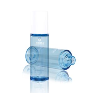 KY-RPETG-BLU-6080 - Bộ Chai Bơm Dưỡng Da Nhựa PETG Tái Sinh Trong Xanh 60ml 80ml