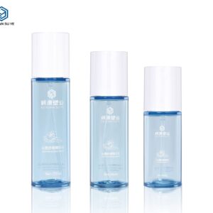 KY-TBSE80120 - Bộ chai bơm dưỡng da xanh trong suốt 80ml/100ml/120ml