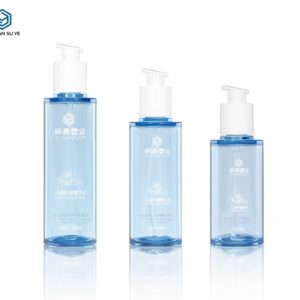KY-TBSE80120 - Bộ chai bơm dưỡng da xanh trong suốt 80ml/100ml/120ml
