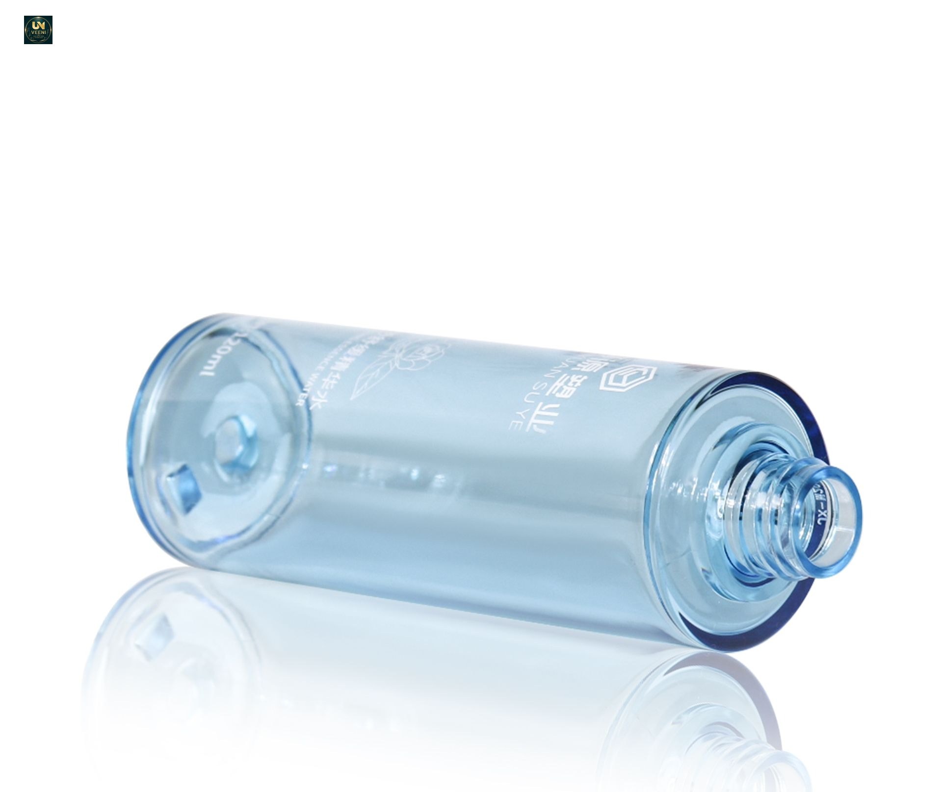 KY-TBSE80120 - Bộ chai bơm dưỡng da xanh trong suốt 80ml/100ml/120ml