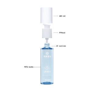 KY-TBSE80120 - Bộ chai bơm dưỡng da xanh trong suốt 80ml/100ml/120ml