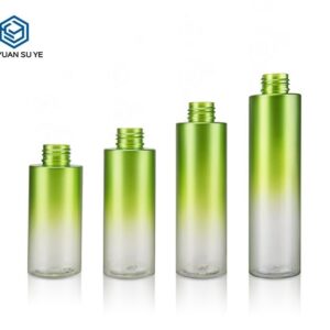 KY002 - Chai Dưỡng Da PET Cao Cấp Gradient Xanh Lá, Vòi Bơm Lotion Mạ Vàng