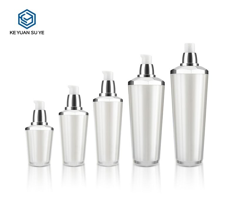 KY004AB - Chai Nhựa Acrylic Bạc Cao Cấp Đựng Sữa Dưỡng, Lotion 25-120ml