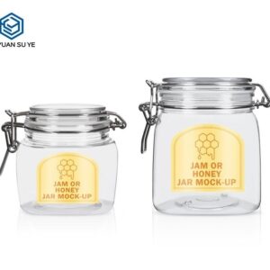 KY004PC - Hũ Nhựa PET Đựng Mật Ong Kiểu Dáng Độc Đáo 220ml/500ml