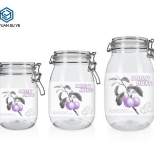 KY005PC - Hu nhua PET co lon dung hat, mut, trai cay say 800-1600ml