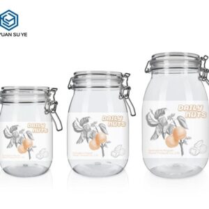 KY005PC - Hu nhua PET co lon dung hat, mut, trai cay say 800-1600ml