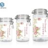 KY006PC - Hũ Nhựa PET Miệng Rộng 500-1500ml Đựng Hoa Khô, Trà, Mật Ong