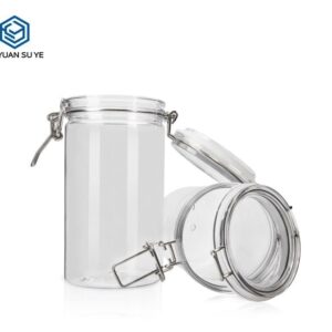 KY006PC - Hũ Nhựa PET Miệng Rộng 500-1500ml Đựng Hoa Khô, Trà, Mật Ong