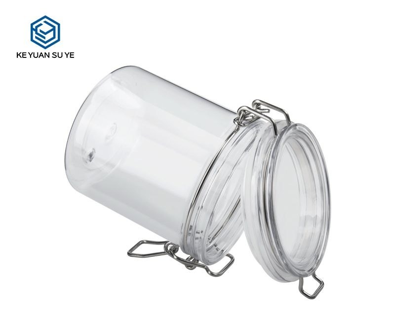 KY006PC - Hũ Nhựa PET Miệng Rộng 500-1500ml Đựng Hoa Khô, Trà, Mật Ong