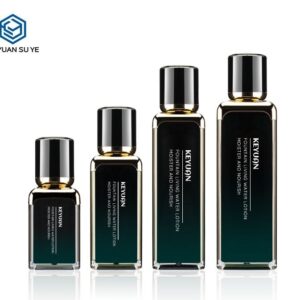 KY007AB - Chai Vuông Acrylic Cao Cấp Vai Mạ Vàng