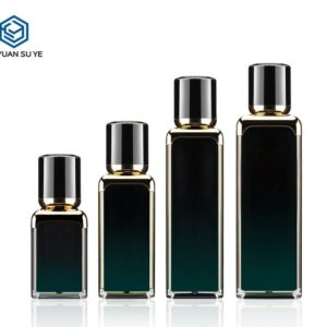 KY007AB - Chai Vuông Acrylic Cao Cấp Vai Mạ Vàng