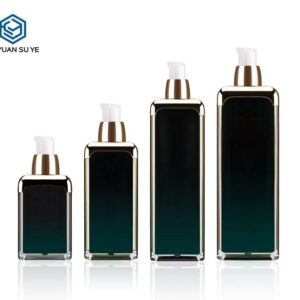 KY007AB - Chai Vuông Acrylic Cao Cấp Vai Mạ Vàng