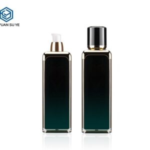 KY007AB - Chai Vuông Acrylic Cao Cấp Vai Mạ Vàng