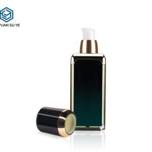 KY007AB - Chai Vuông Acrylic Cao Cấp Vai Mạ Vàng