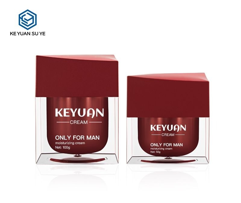 KY010AJ - Hũ Kem Acrylic Cao Cấp 50ml/100ml, Nắp Đôi Sang Trọng