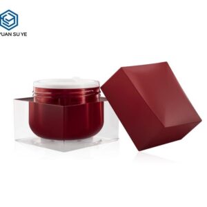 KY010AJ - Hũ Kem Acrylic Cao Cấp 50ml/100ml, Nắp Đôi Sang Trọng