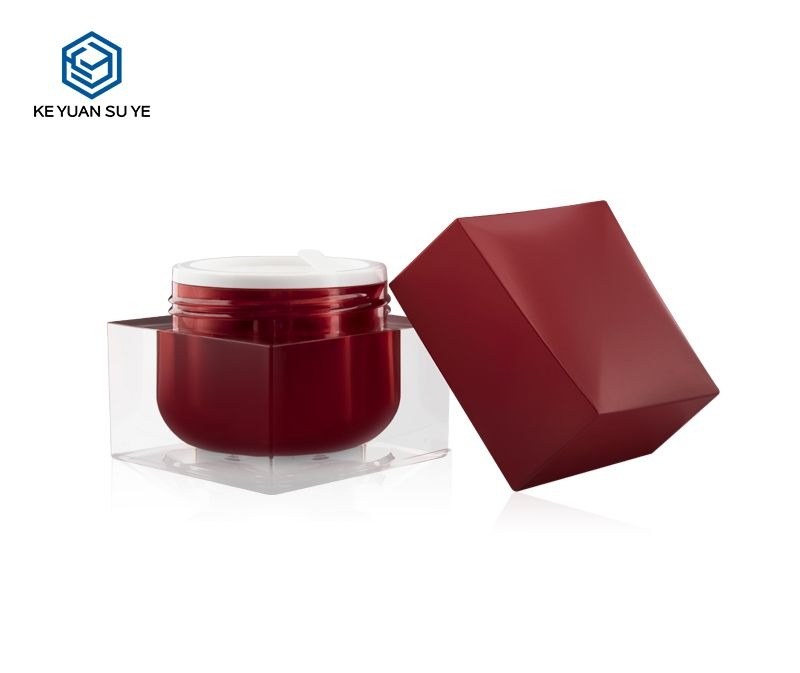 KY010AJ - Hũ Kem Acrylic Cao Cấp 50ml/100ml, Nắp Đôi Sang Trọng