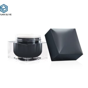 KY010AJ - Hũ Kem Acrylic Cao Cấp 50ml/100ml, Nắp Đôi Sang Trọng