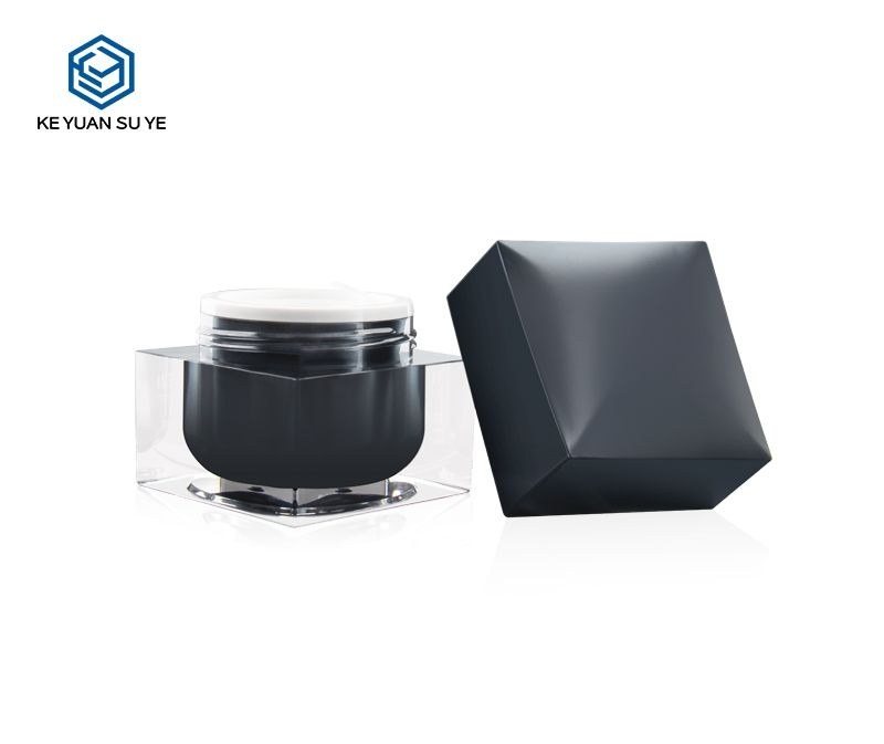 KY010AJ - Hũ Kem Acrylic Cao Cấp 50ml/100ml, Nắp Đôi Sang Trọng