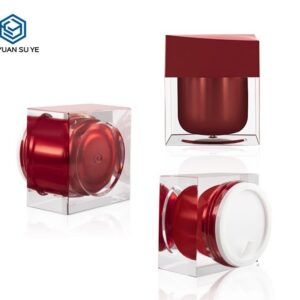 KY010AJ - Hũ Kem Acrylic Cao Cấp 50ml/100ml, Nắp Đôi Sang Trọng