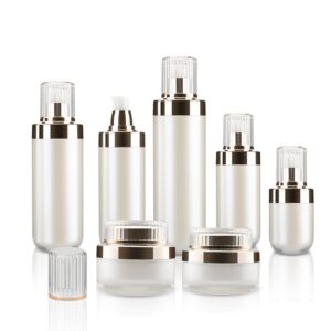 KY015 - Chai/Hu Acrylic Trang Cao Cap Dung Tinh Chat, Lotion 50ml 100ml 120ml