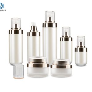 KY015 - Chai/Hu Acrylic Trang Cao Cap Dung Tinh Chat, Lotion 50ml 100ml 120ml