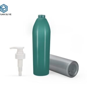 KY015 - Chai Nhựa PET 750ml Đựng Dầu Gội/Dầu Xả Màu Xanh Xám, Dung Tích Lớn Thân Thiện Môi Trường