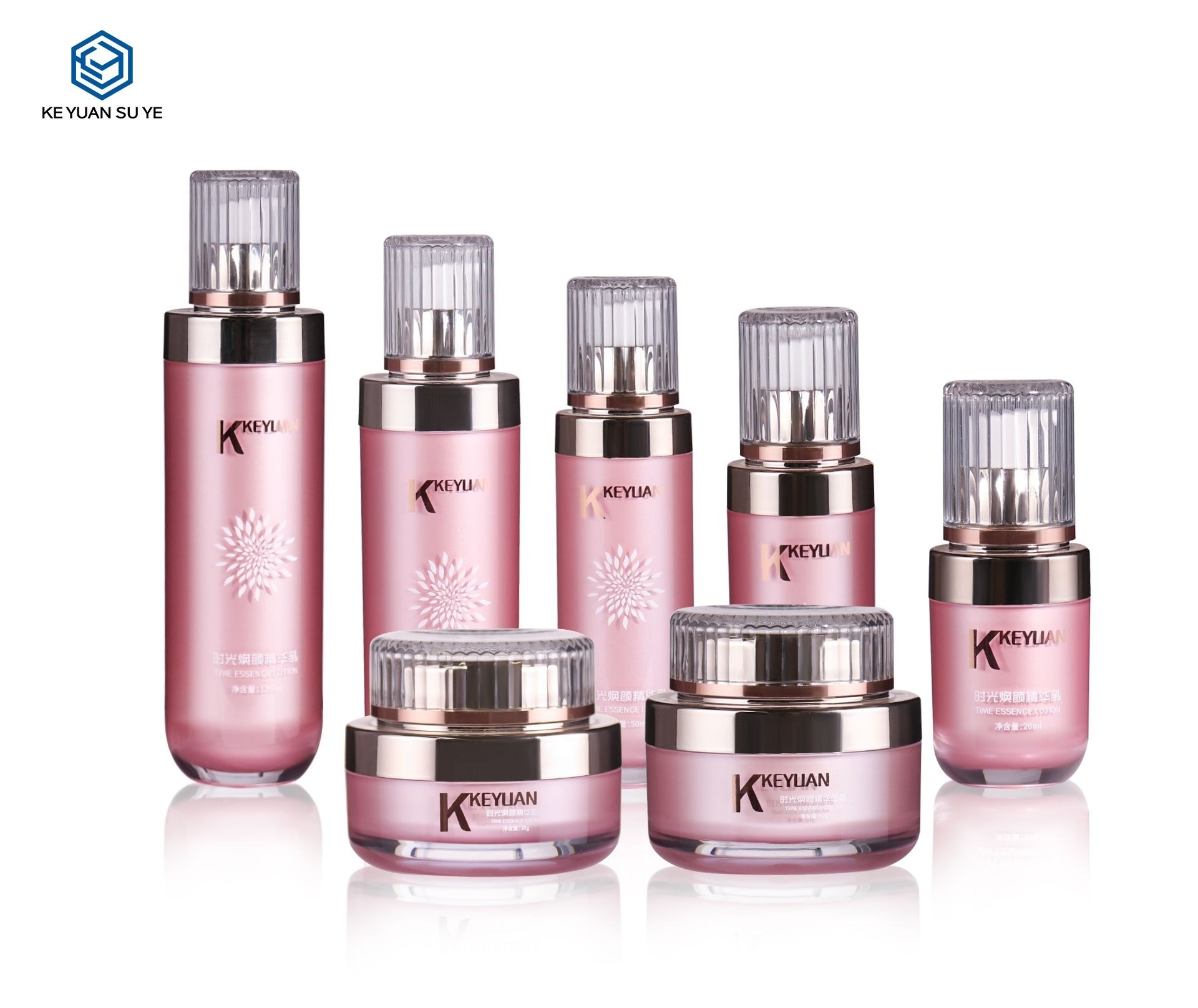 KY016 - Hũ Kem Dưỡng Acrylic Cao Cấp Màu Hồng 30g/50g