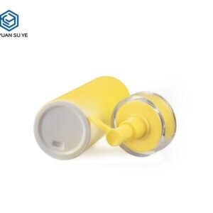 KY016 - Chai Nhựa PET Bóng Vàng Đựng Sữa Dưỡng Ẩm, Đầu Bơm Đặc Biệt