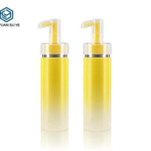 KY016 - Chai Nhựa PET Bóng Vàng Đựng Sữa Dưỡng Ẩm, Đầu Bơm Đặc Biệt