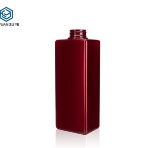 KY018 - Chai nhựa PET 450ml màu đỏ bóng đựng sữa tắm, dầu gội, dầu xả