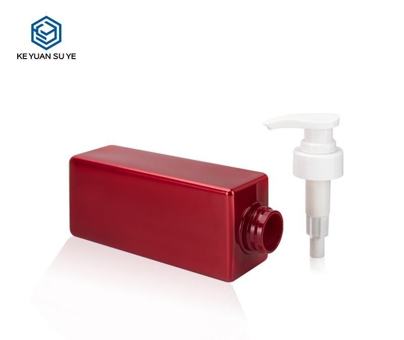 KY018 - Chai nhựa PET 450ml màu đỏ bóng đựng sữa tắm, dầu gội, dầu xả