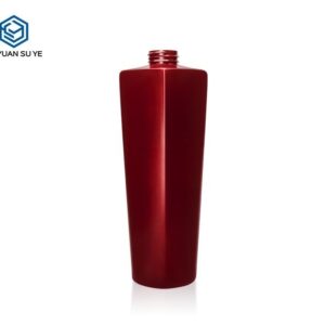 KY019 - Chai Nhua PET Dung Dau Goi/Dau Xa 750ml Mau Do Do Bong