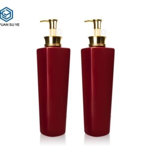 KY019 - Chai Nhua PET Dung Dau Goi/Dau Xa 750ml Mau Do Do Bong