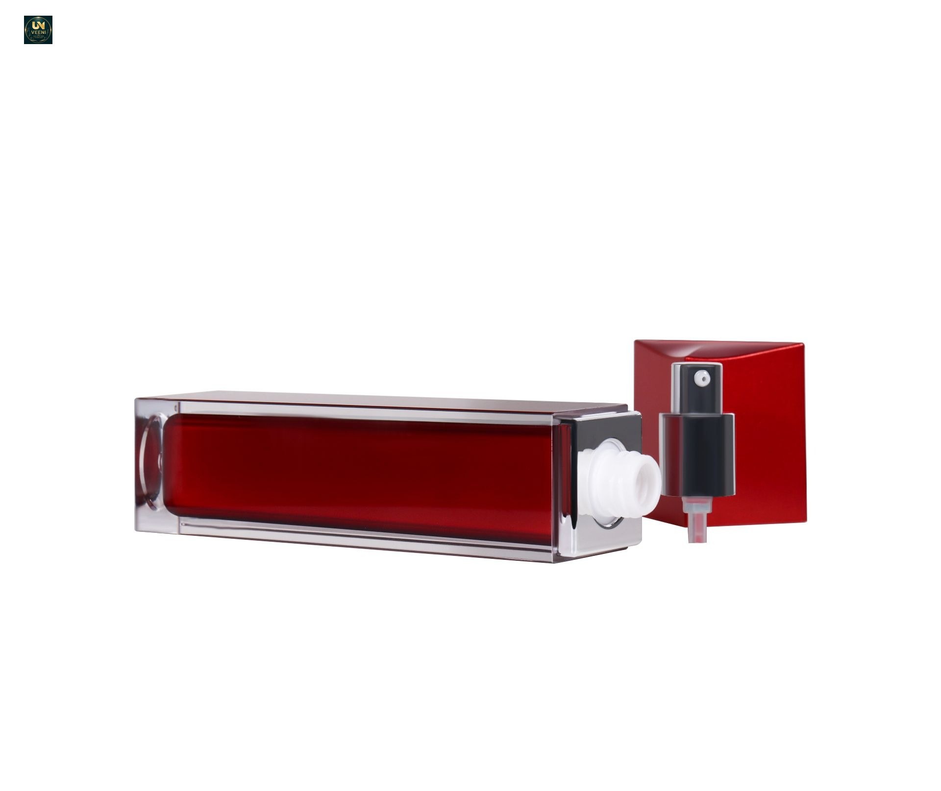 KY020 - Chai Xịt Dưỡng Acrylic Sang Trọng Màu Đỏ Kèm Hũ Kem Nắp Đặc Biệt