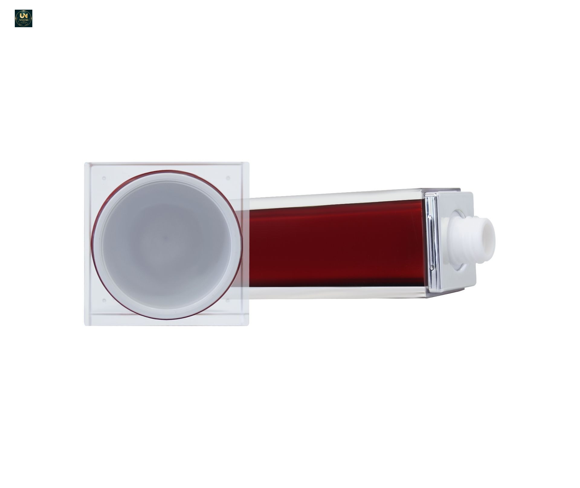 KY020 - Chai Xịt Dưỡng Acrylic Sang Trọng Màu Đỏ Kèm Hũ Kem Nắp Đặc Biệt