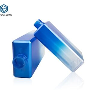 KY022-1 - Chai Nhua PETG Vuong Gradient Xanh Duong Dung Sua Tam Nam 250ml/350ml/500ml