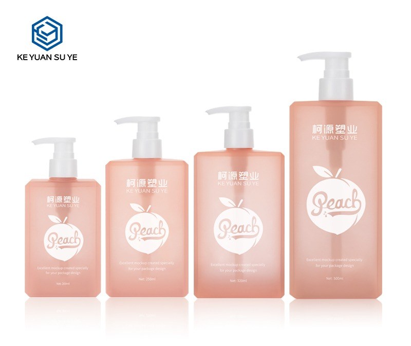 KY022-4 - Chai Nhua PETG Mau Hong Dao Nap Bom Lotion 120-500ml