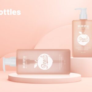 KY022-4 - Chai Nhua PETG Mau Hong Dao Nap Bom Lotion 120-500ml