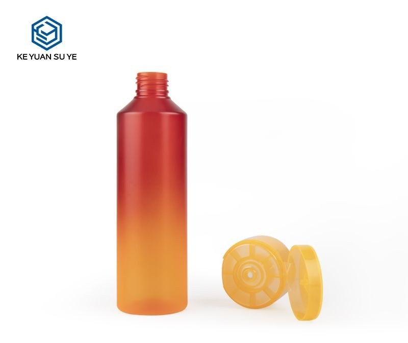 KY027 - Chai Nhựa PET Đựng Dầu Gội 250ml Nắp Bật Đa Màu, Bề Mặt Mờ