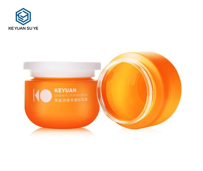 KY033-1PJ - Hũ Nhựa PET 250ml Màu Cam Đựng Kem Dưỡng, Dầu Xả