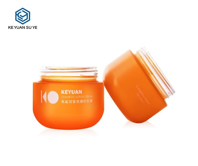 KY033-1PJ - Hũ Nhựa PET 250ml Màu Cam Đựng Kem Dưỡng, Dầu Xả