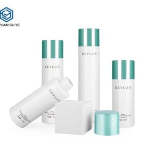 KY040 - Chai Toner Nhựa PET Trắng Nắp Vặn Xanh UV Cao Cấp