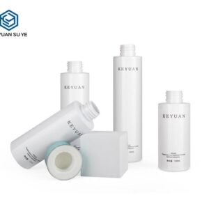 KY040 - Chai Toner Nhựa PET Trắng Nắp Vặn Xanh UV Cao Cấp