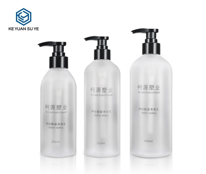 KY042 - Chai Nhựa PET Bơm Gia Đình Nhám Trong Mờ 300ml/320ml/500ml