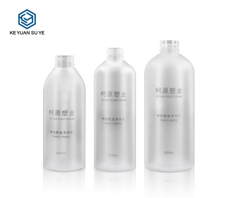 KY042 - Chai Nhựa PET Bơm Gia Đình Nhám Trong Mờ 300ml/320ml/500ml