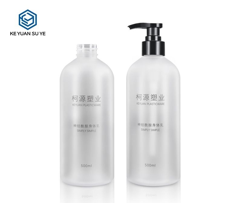 KY042 - Chai Nhựa PET Bơm Gia Đình Nhám Trong Mờ 300ml/320ml/500ml