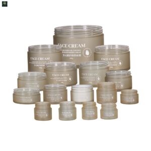 KY052-11PJ - Hu kem my pham 2 lop cao cap mau vang, dung tich 5-500ml
