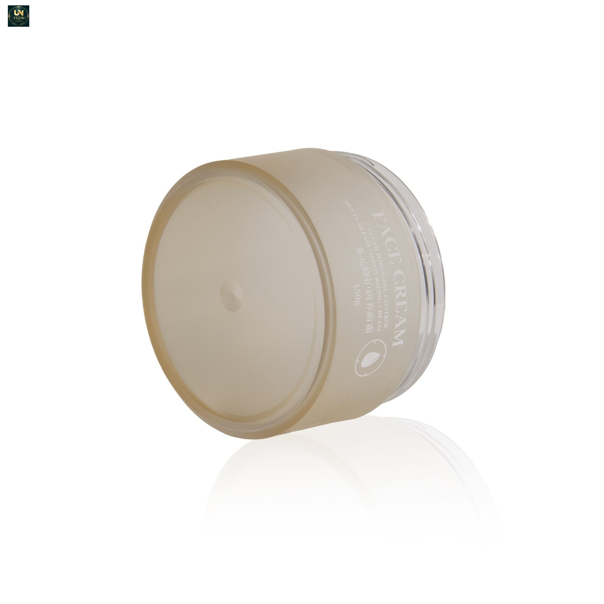 KY052-11PJ - Hu kem my pham 2 lop cao cap mau vang, dung tich 5-500ml